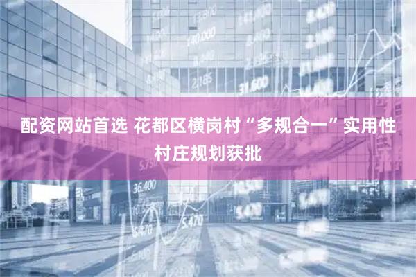 配资网站首选 花都区横岗村“多规合一”实用性村庄规划获批